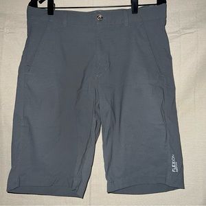 Eddie Bauer Travex Flexion Amphib Mens Gray Tech Shorts Size 32